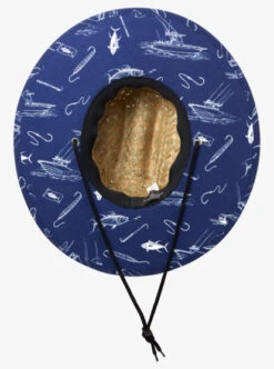 Quiksilver Waterman Outsider Straw Lifeguard Hat -Mens Surf Shop aqmha03116 quiksilverp bte6 bck2