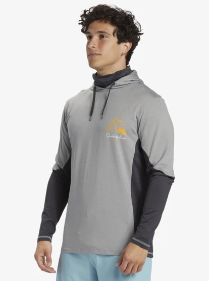 Quiksilver Waterman Angler Hooded UPF 50 Long Sleeve Surf Tee 6 Quiksilver Waterman Angler Hooded UPF 50 Long Sleeve Surf Tee - Image 4