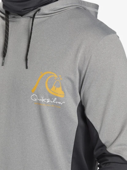 Quiksilver Waterman Angler Hooded UPF 50 Long Sleeve Surf Tee 7 Quiksilver Waterman Angler Hooded UPF 50 Long Sleeve Surf Tee - Image 5