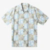 Quiksilver Waterman Plaid Flight Short Sleeve Shirt -Mens Surf Shop aqmwt03481 quiksilverf ghe6 frt1