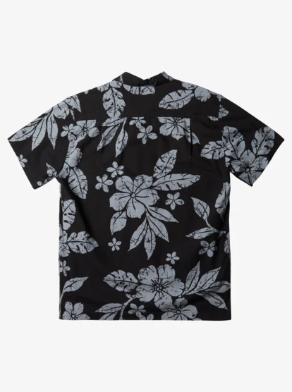 Quiksilver Waterman Aqua Flower Short Sleeve Shirt 4 Quiksilver Waterman Aqua Flower Short Sleeve Shirt - Image 2