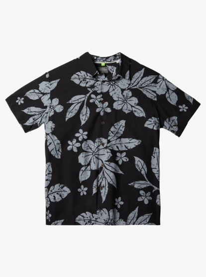 Quiksilver Waterman Aqua Flower Short Sleeve Shirt 3 Quiksilver Waterman Aqua Flower Short Sleeve Shirt