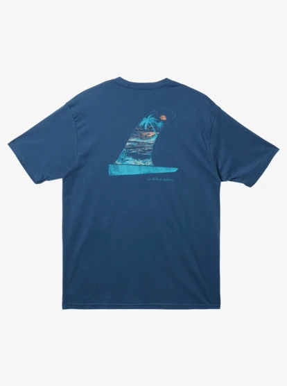 Quiksilver Waterman Scenic Fin T-Shirt 4 Quiksilver Waterman Scenic Fin T-Shirt - Image 2