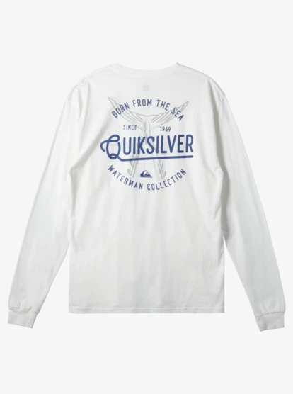 Quiksilver Waterman Tails Up Long Sleeve T-Shirt 4 Quiksilver Waterman Tails Up Long Sleeve T-Shirt - Image 2