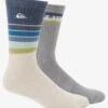 Quiksilver 2 Pack Everyday Swell Crew Socks