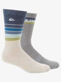 Quiksilver 2 Pack Everyday Swell Crew Socks