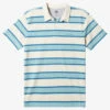 Quiksilver Stripe Lite Short Sleeve Polo Shirt -Mens Surf Shop aqykt03101 quiksilverf wdw3 frt1