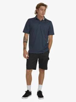 Quiksilver Waterman Water Short Sleeve Polo Shirt -Mens Surf Shop eqmkt03046 quiksilvers bsl0 frt9