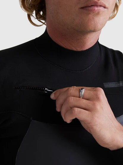 Quiksilver 3/2 Marathon Sessions Chest-Zip Wetsuit 7 Quiksilver 3/2 Marathon Sessions Chest-Zip Wetsuit - Image 5