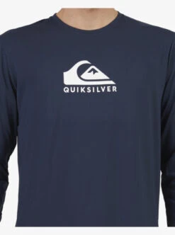 Quiksilver Solid Streak Long Sleeve UPF 50 Surf T-Shirt -Mens Surf Shop eqywr03247 quiksilverw byj0 dtl1