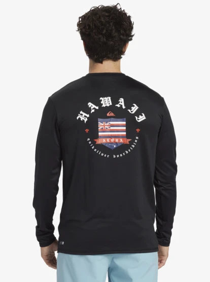 Quiksilver Hawaii Royalty UPF 50 Long Sleeve Surf Tee 8 Quiksilver Hawaii Royalty UPF 50 Long Sleeve Surf Tee - Image 6