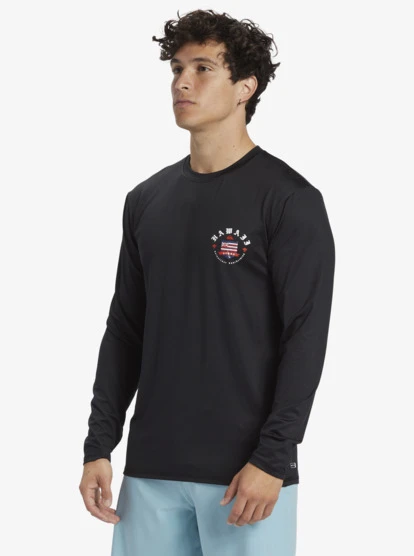 Quiksilver Hawaii Royalty UPF 50 Long Sleeve Surf Tee 6 Quiksilver Hawaii Royalty UPF 50 Long Sleeve Surf Tee - Image 4