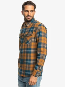 Quiksilver Harelaw Stretch Long Sleeve Shirt -Mens Surf Shop eqywt04435 quiksilverw cmm1 frt2