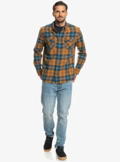 Quiksilver Harelaw Stretch Long Sleeve Shirt -Mens Surf Shop eqywt04435 quiksilverw cmm1 frt9