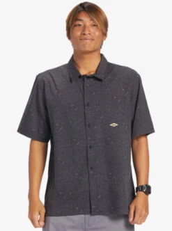 Quiksilver The Saturn Short Sleeve Shirt -Mens Surf Shop eqywt04495 quiksilverw kta6 frt1