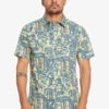 Quiksilver Nu Vintage Short Sleeve Shirt -Mens Surf Shop eqywt04504 quiksilverw gdj6 frt1
