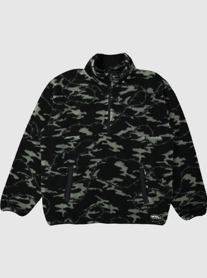 Quiksilver Mikey Zip Sherpa Half-Zip Fleece 3 Quiksilver Mikey Zip Sherpa Half-Zip Fleece