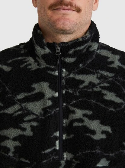 Quiksilver Mikey Zip Sherpa Half-Zip Fleece 9 Quiksilver Mikey Zip Sherpa Half-Zip Fleece - Image 7