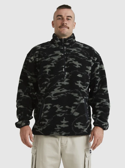 Quiksilver Mikey Zip Sherpa Half-Zip Fleece 5 Quiksilver Mikey Zip Sherpa Half-Zip Fleece - Image 3
